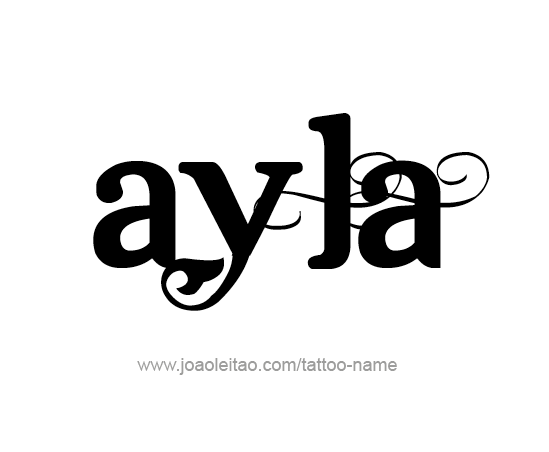 Tattoo Design Name Ayla 