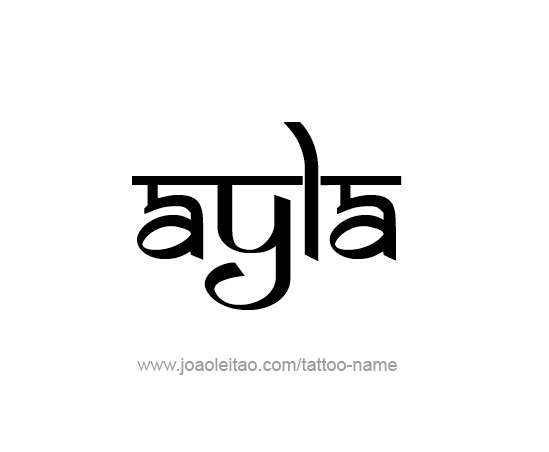 Tattoo Design Name Ayla 