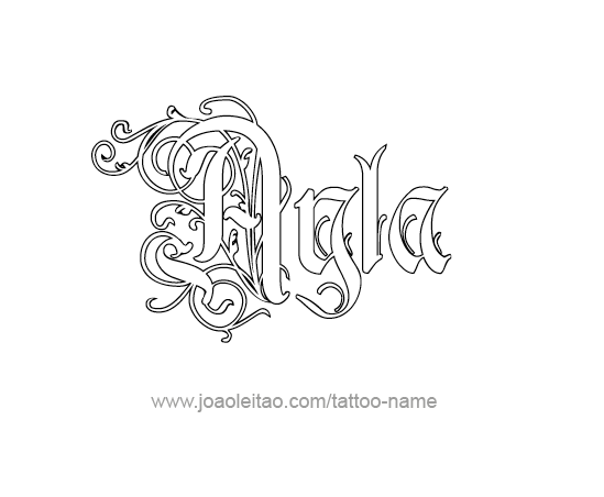 Tattoo Design Name Ayla 