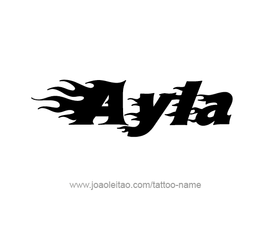 Tattoo Design Name Ayla 