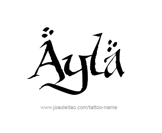 Tattoo Design Name Ayla 