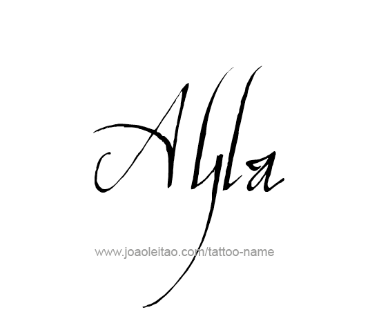 Tattoo Design Name Ayla 