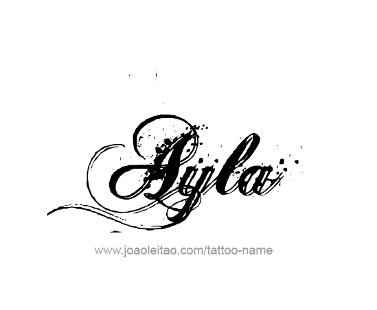 Tattoo Design Name Ayla 