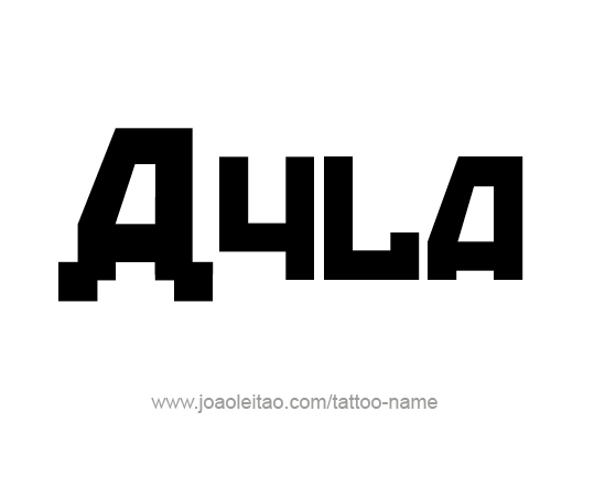 Tattoo Design Name Ayla 