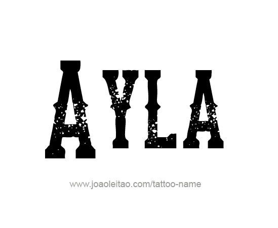 Tattoo Design Name Ayla 