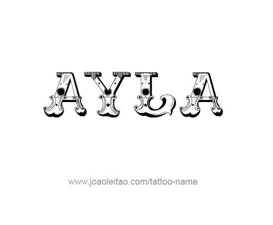 Tattoo Design Name Ayla 