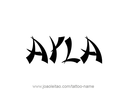 Tattoo Design Name Ayla 