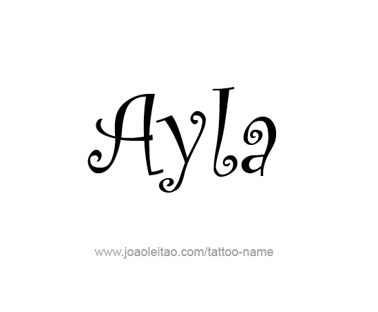 Tattoo Design Name Ayla 