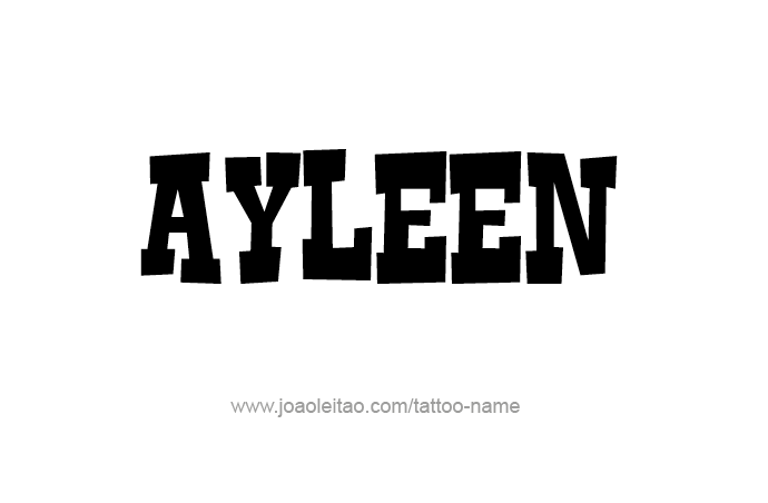 Tattoo Design Name Ayleen 