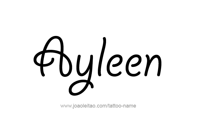 Tattoo Design Name Ayleen 