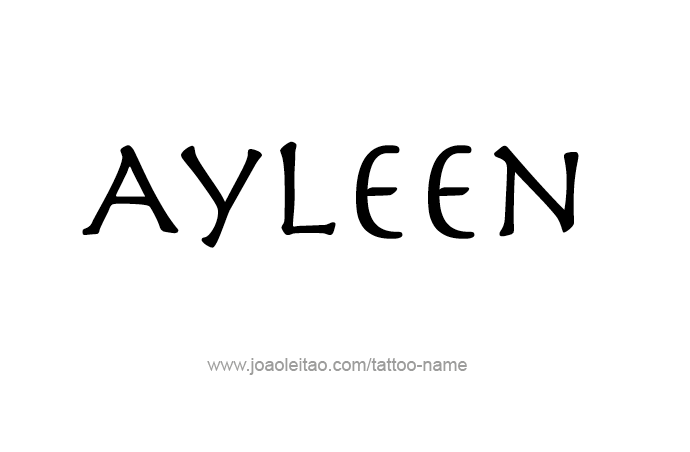 Tattoo Design Name Ayleen 