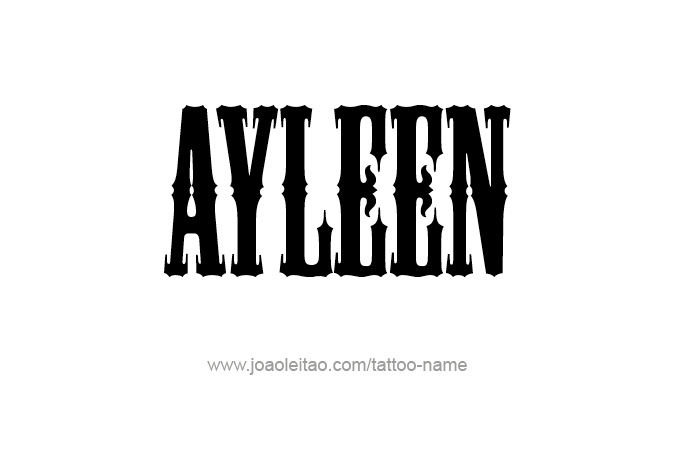 Tattoo Design Name Ayleen 