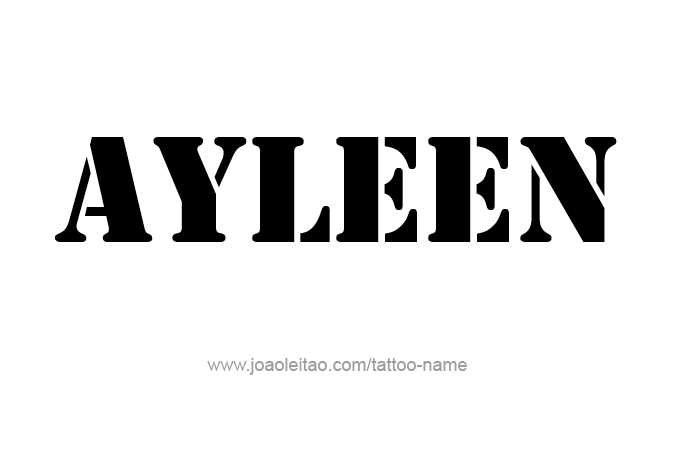 Tattoo Design Name Ayleen 