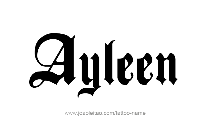 Tattoo Design Name Ayleen 