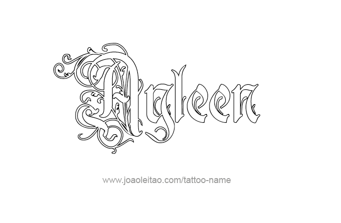 Tattoo Design Name Ayleen 