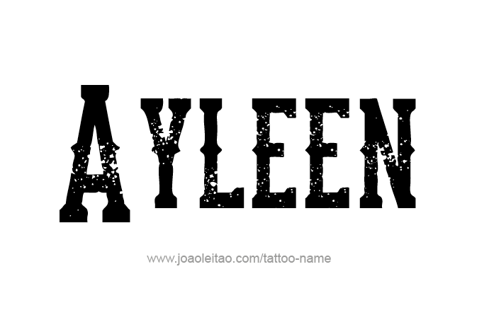 Tattoo Design Name Ayleen 