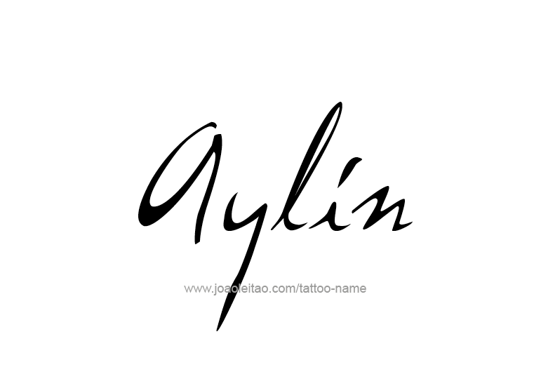 Tattoo Design Name Aylin 