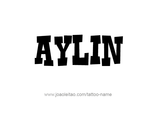 Tattoo Design Name Aylin 