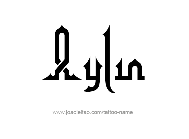 Tattoo Design Name Aylin 