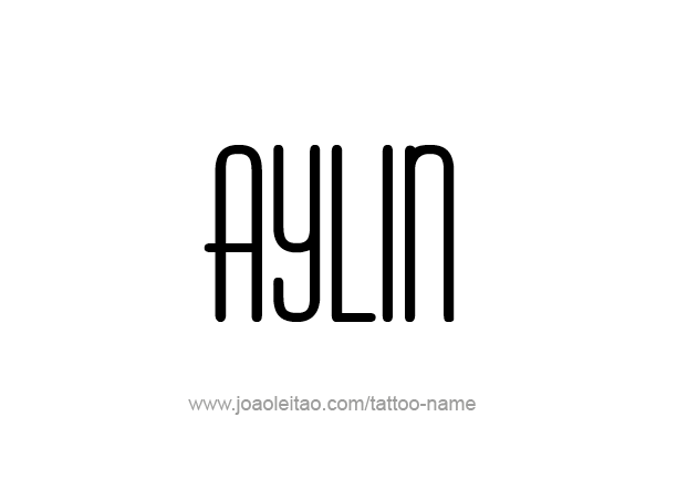 Tattoo Design Name Aylin 