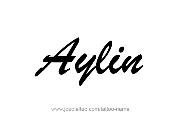 Tattoo Design Name Aylin 