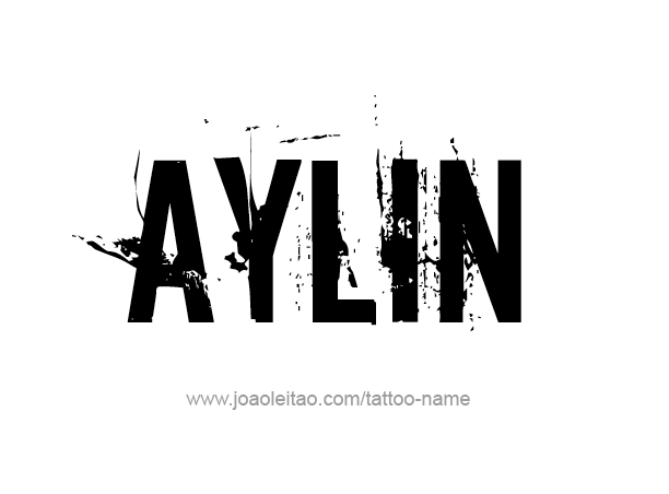 Tattoo Design Name Aylin 