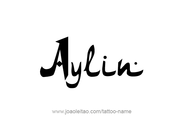 Tattoo Design Name Aylin 