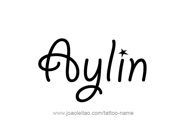 Tattoo Design Name Aylin 