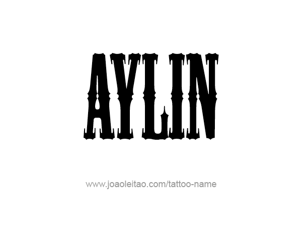 Tattoo Design Name Aylin 