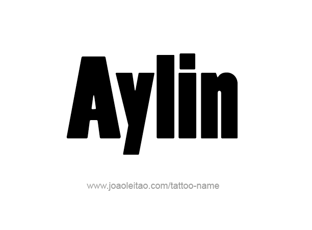 Tattoo Design Name Aylin 