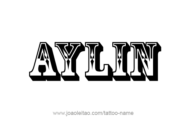 Tattoo Design Name Aylin 