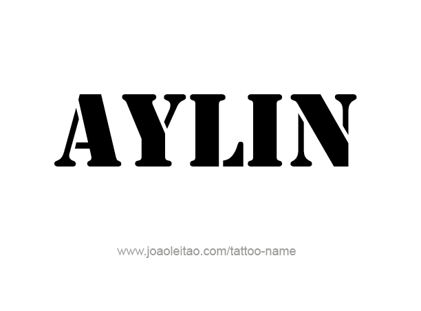 Tattoo Design Name Aylin 