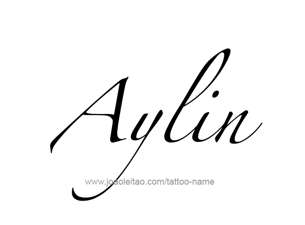 Tattoo Design Name Aylin 