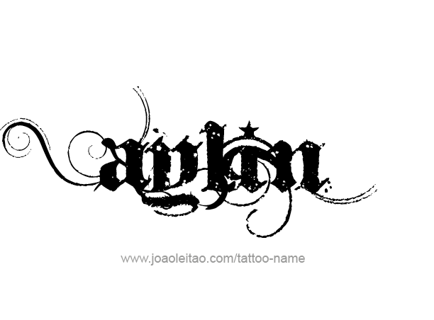 Tattoo Design Name Aylin 