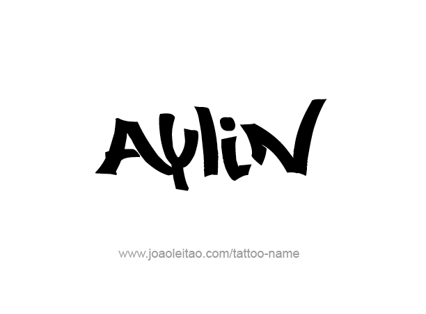 Tattoo Design Name Aylin 