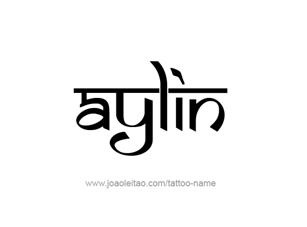 Tattoo Design Name Aylin 