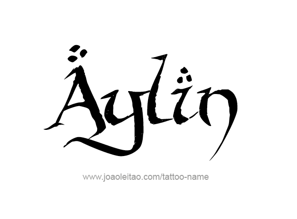 Tattoo Design Name Aylin 