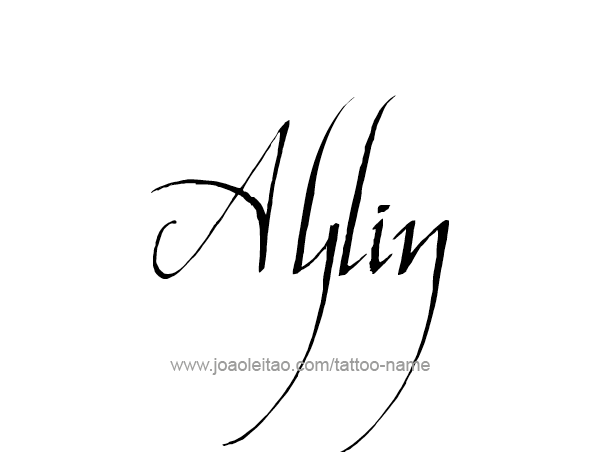 Tattoo Design Name Aylin 