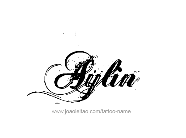 Tattoo Design Name Aylin 