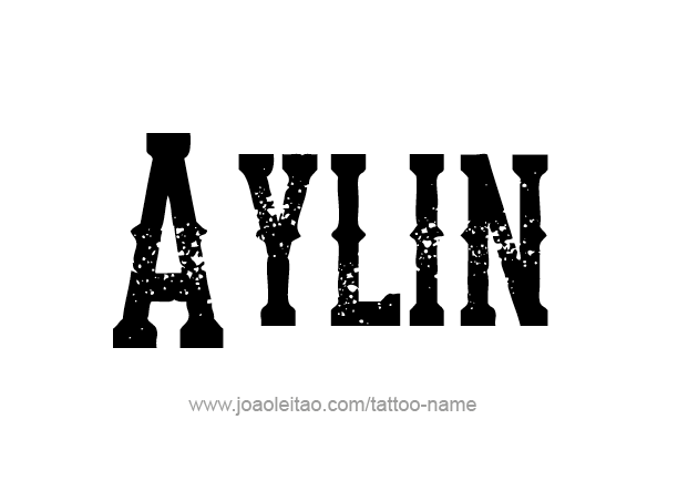 Tattoo Design Name Aylin 