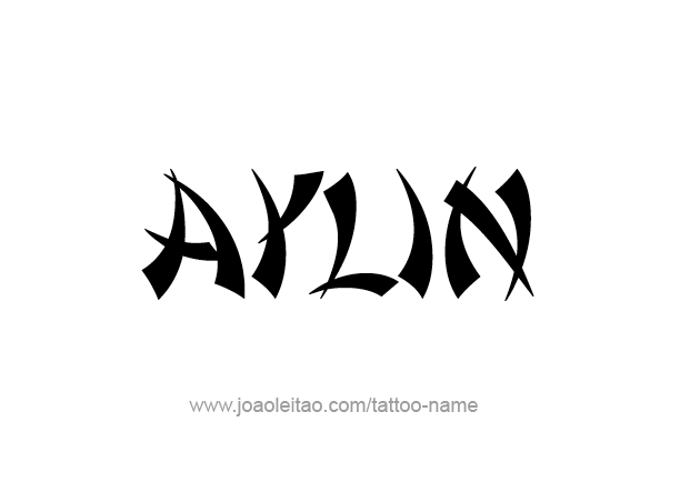 Tattoo Design Name Aylin 