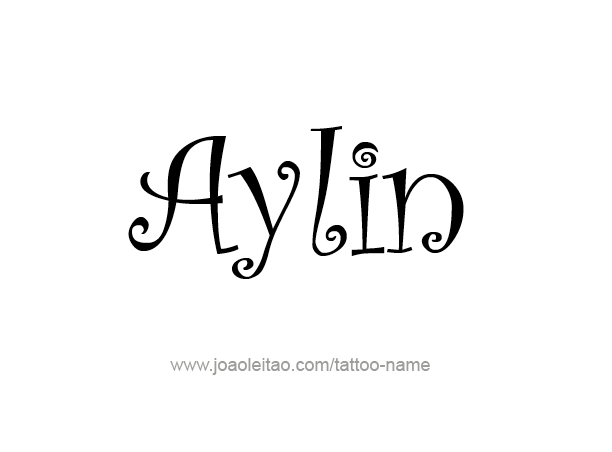 Tattoo Design Name Aylin 