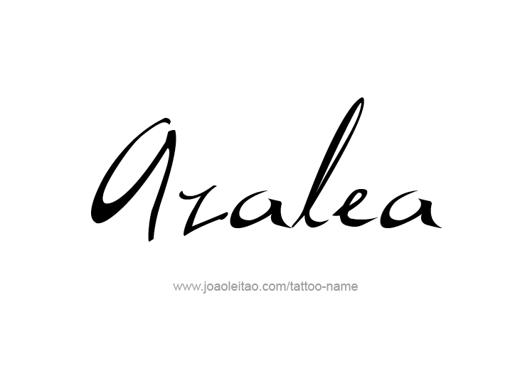 Tattoo Design Name Azalea 