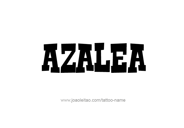 Tattoo Design Name Azalea 