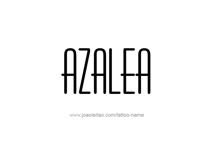 Tattoo Design Name Azalea 