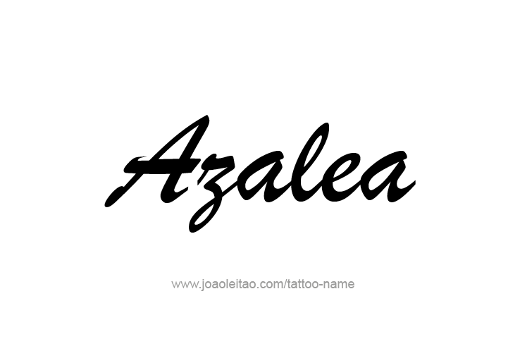 Tattoo Design Name Azalea 