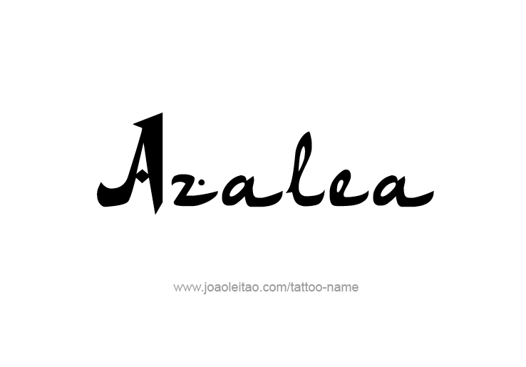 Tattoo Design Name Azalea 