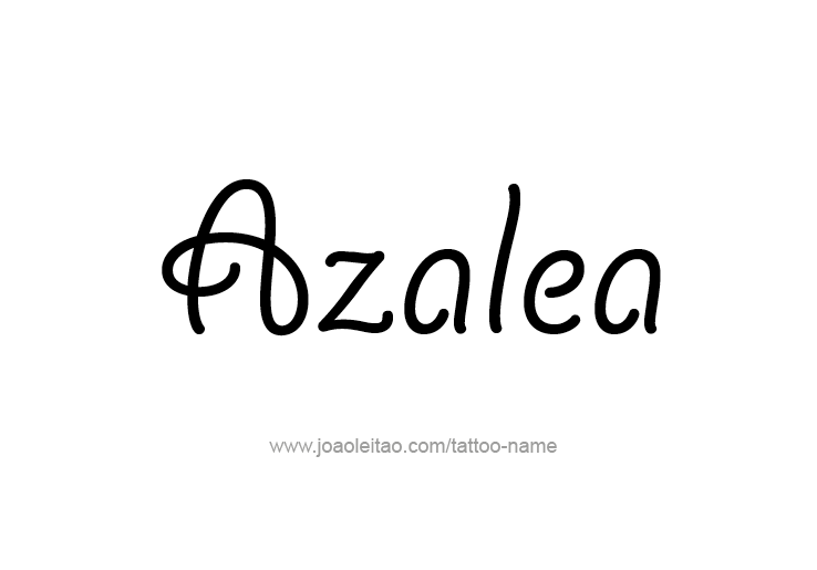 Tattoo Design Name Azalea 