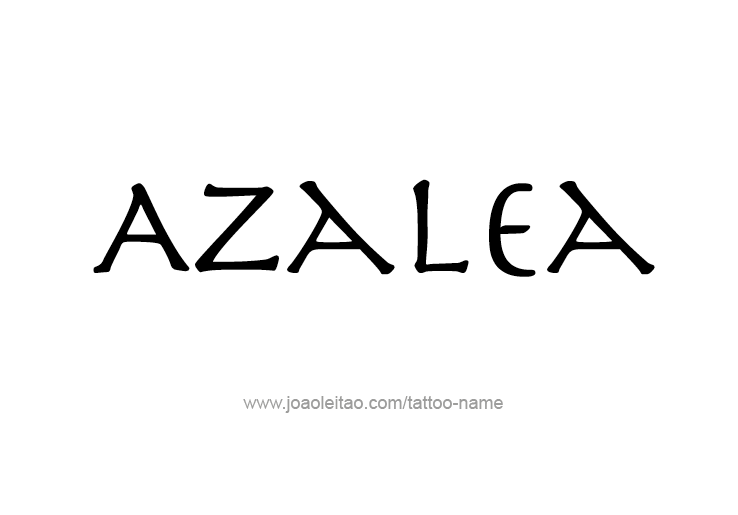 Tattoo Design Name Azalea 