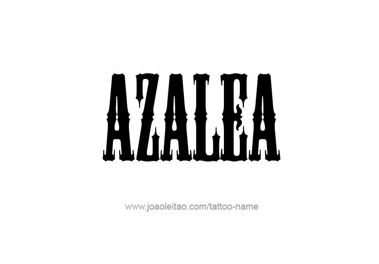 Tattoo Design Name Azalea 